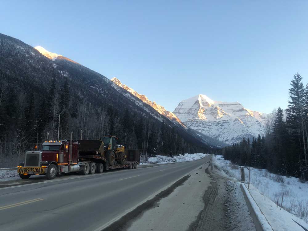 Cat Loader Oversize Transport British Columbia